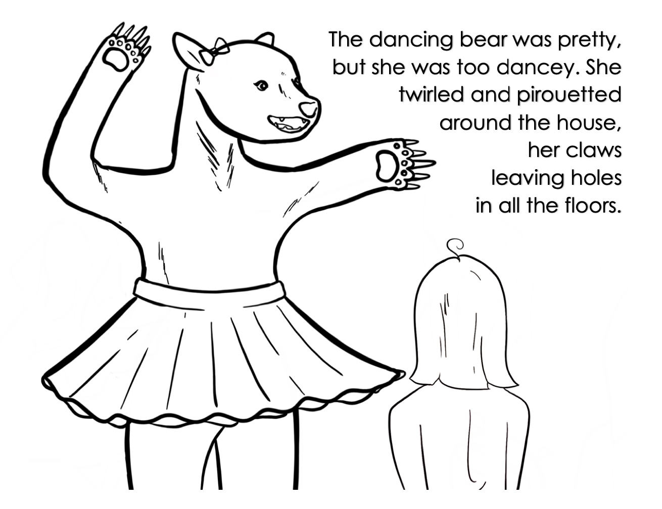 the surprise circus book as coloring book second preview